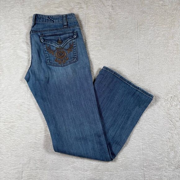 Vintage Y2K Aeropostale Bootcut Flare Women’s Light Wash Jeans - Picture 2 of 8